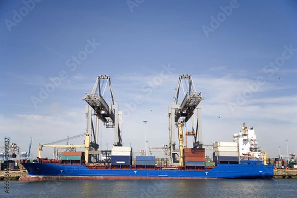 Fototapeta cranes and carriers 8