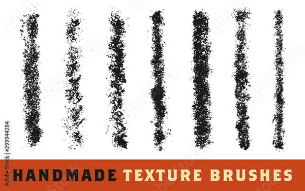 Obraz Handmade Texture Brush Vector Set