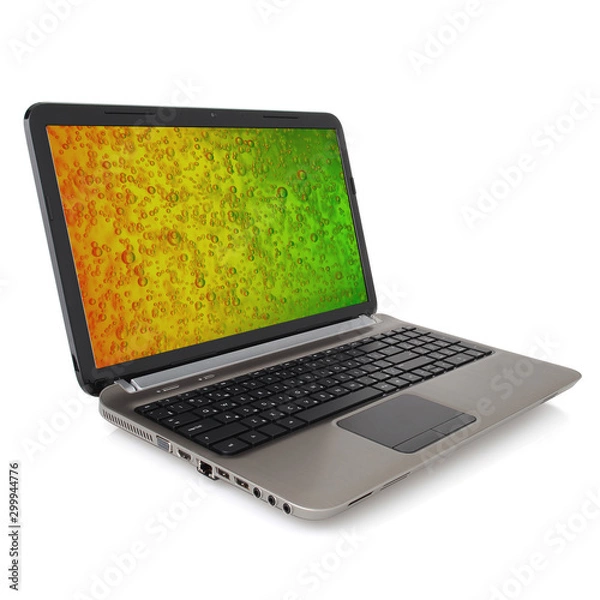 Obraz Open notebook isolated on white