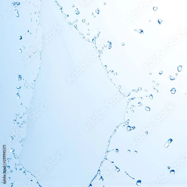Obraz blue water splash