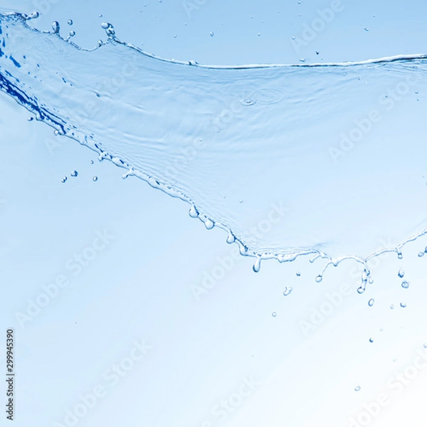 Obraz blue water splash