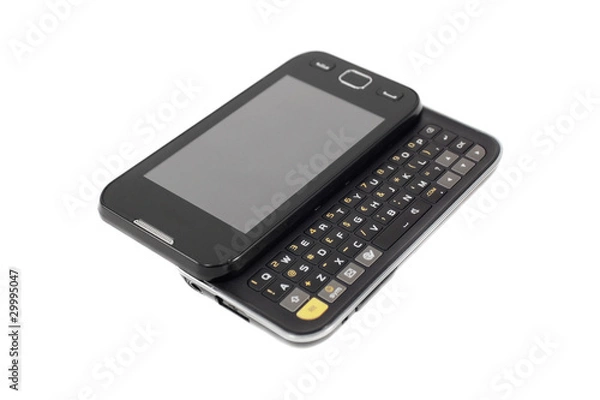 Fototapeta Mobile phone with the keyboard