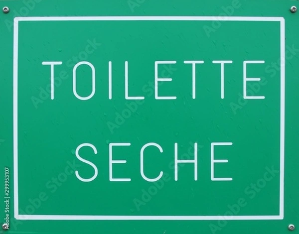Obraz Toilette seche