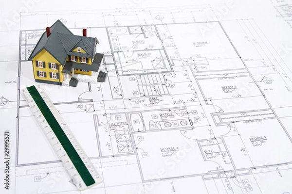 Fototapeta House Blueprints