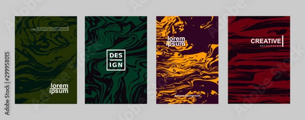 Fototapeta set of abstract background