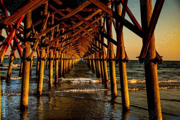 Obraz pier at sunset