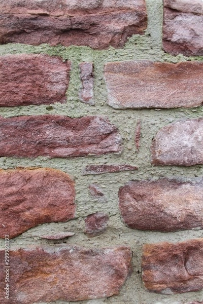 Obraz mur pierres rouges 
