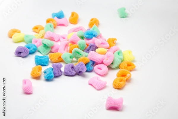 Fototapeta Elastic band for hair figure