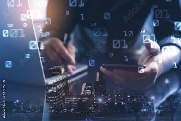 Fototapeta Digital software development