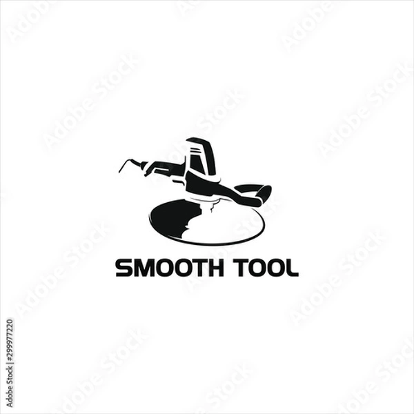 Fototapeta Floor coatings logo illustrations and silhouettes with black color, epoxy coatings, soft tool vector, and stock images