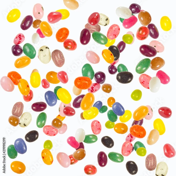 Obraz falling jellybeans
