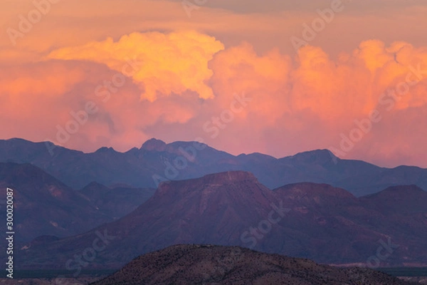 Obraz sunset in the mountains