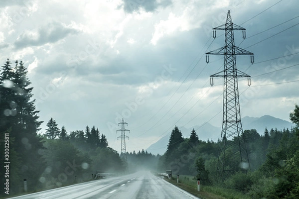 Fototapeta Strommasten