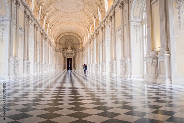 Obraz A large empty ballroom with bright light
