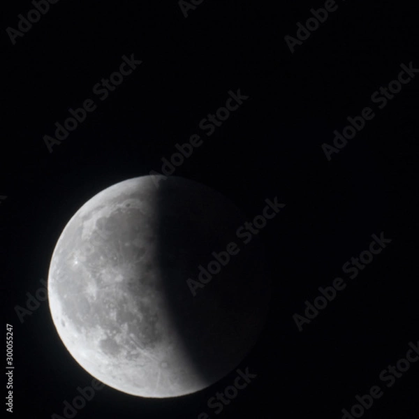 Obraz Full moon and red blood eclipse phases 