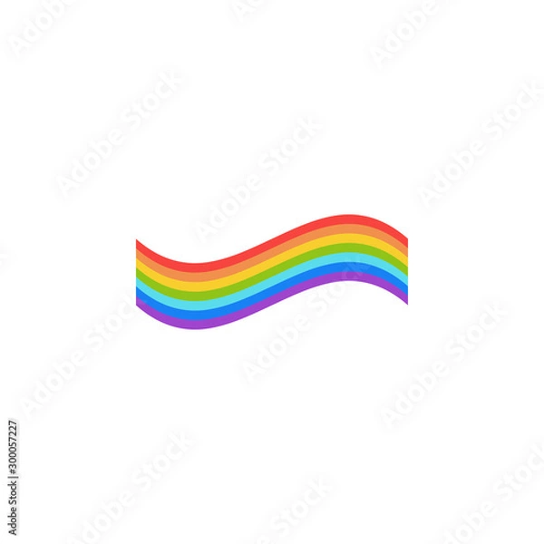 Fototapeta Rainbow graphic design template vector isolated