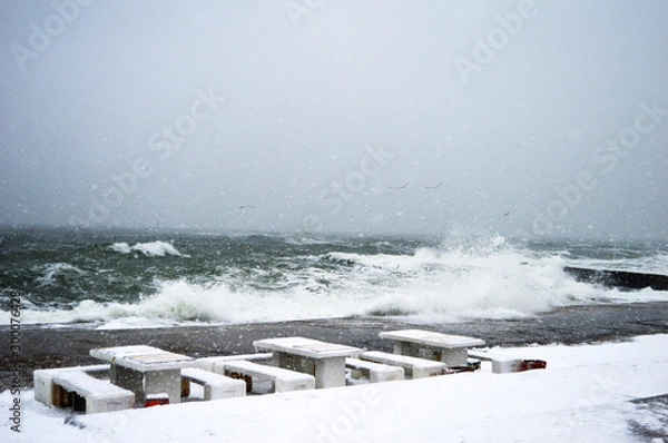 Fototapeta sea storm