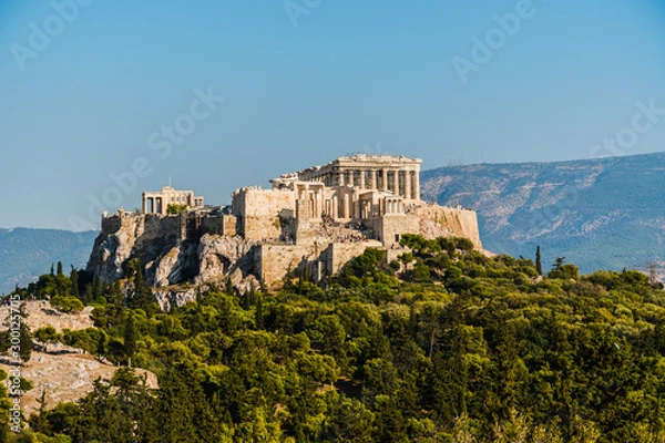 Obraz Acropolis and Parthenon in Athens Greece.