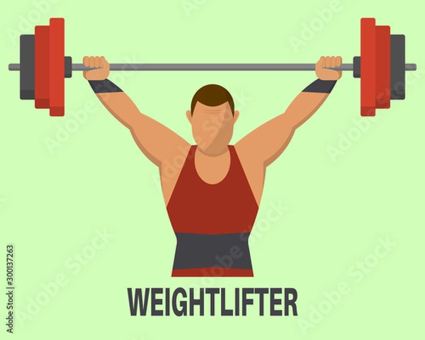 Obraz Ikona sztangisty