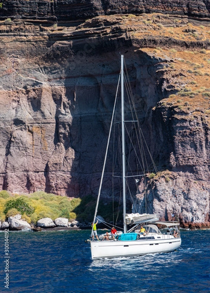 Obraz Santorini Sailing