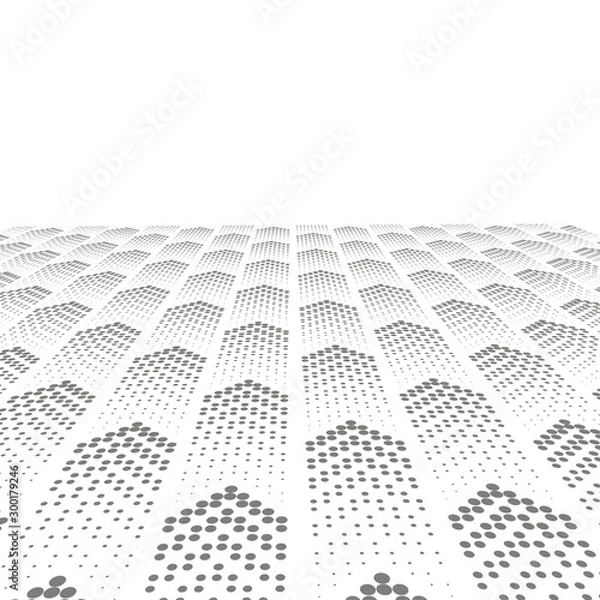Obraz Arrow dots. Abstract geometric pattern. Vector background for web and graphic business designs.