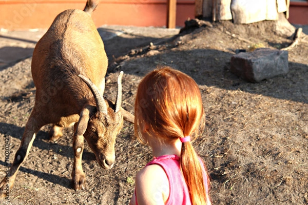 Obraz  Red skin butts red-haired girl. Effective photo. Free space for text.