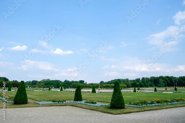 Obraz Park of Palace of Fontainebleau in France during summer