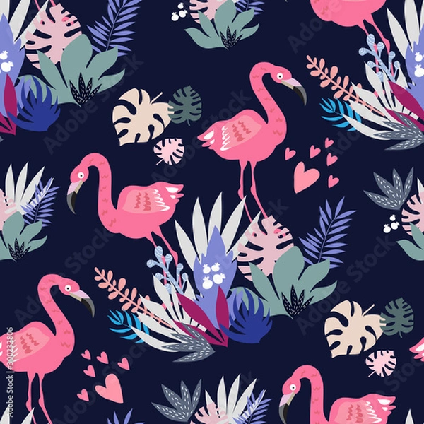 Fototapeta Flamingo pattern14