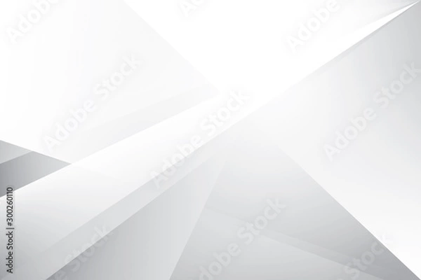 Fototapeta Abstract geometric white and gray color background. Vector, illustration.