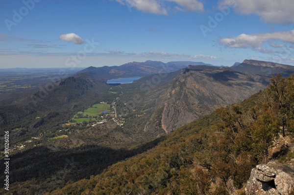 Fototapeta View from the Boroka Lookout in the Grampians National Park