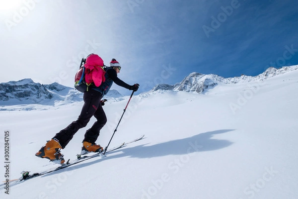 Obraz Ski touring ascent