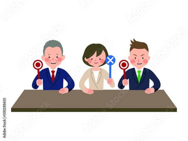 Fototapeta ○×クイズ　会社