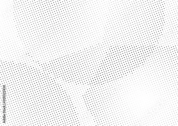 Fototapeta Abstract halftone dotted background. Monochrome grunge pattern with dot and circles.  Vector modern pop art texture for posters, sites, business cards, cover, postcards, labels, stickers layout.