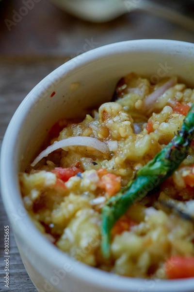 Obraz Roasted Eggplant food 