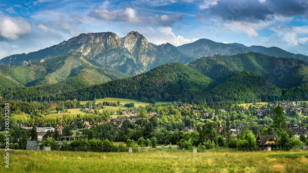 Fototapeta Zakopane i Tatry - szczyt Giewontu
