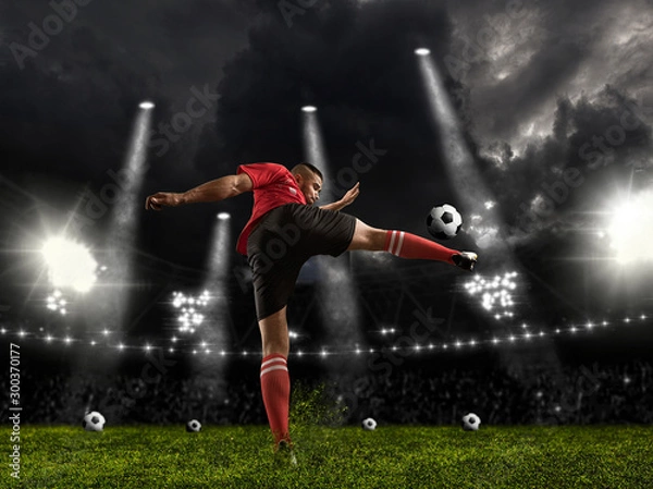 Fototapeta Soccer player in action