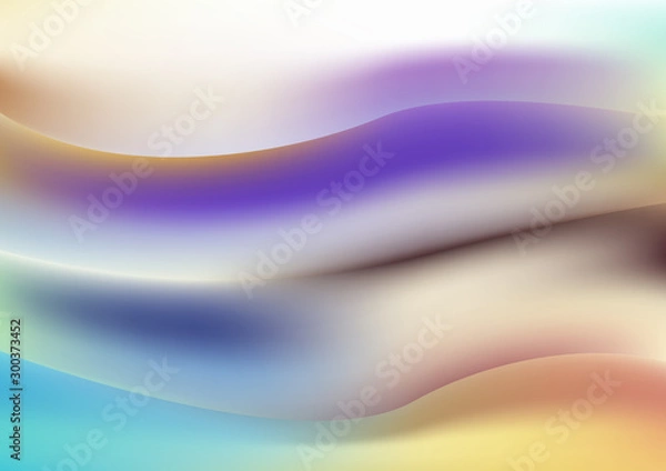 Fototapeta Smooth curve lines vector background