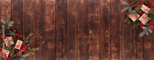 Obraz New Year and Christmas background