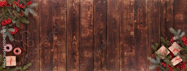 Obraz New Year and Christmas background