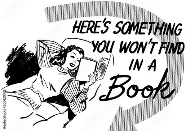 Obraz Happy Gal Reading Book