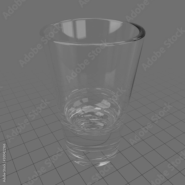 Fototapeta Empty shot glass