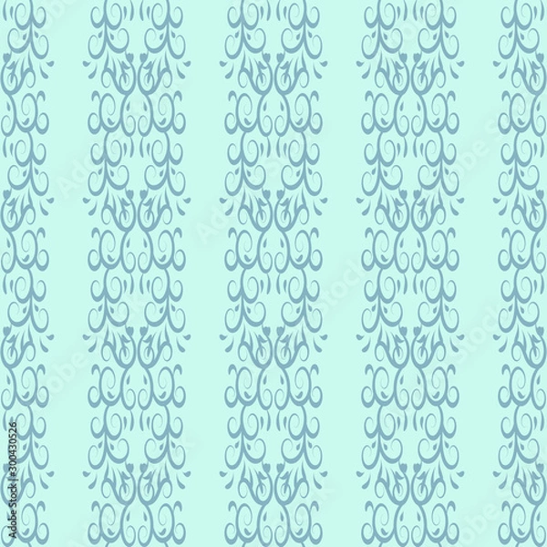 Fototapeta Seamless classic retro vintage pattern endless repeat ornate soft tracery background wallpaper