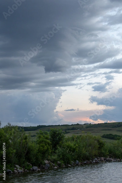 Fototapeta Prairie Storm Clouds Canada