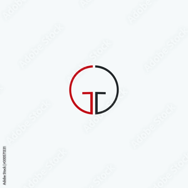 Fototapeta GG letter icon logo vector free download