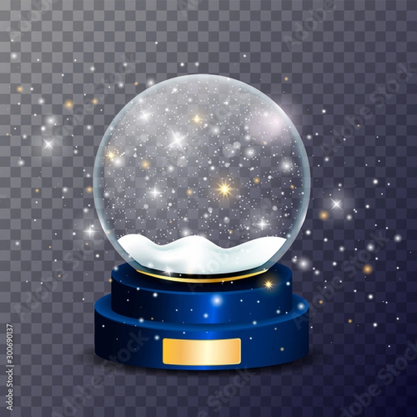 Obraz Christmas snow globe