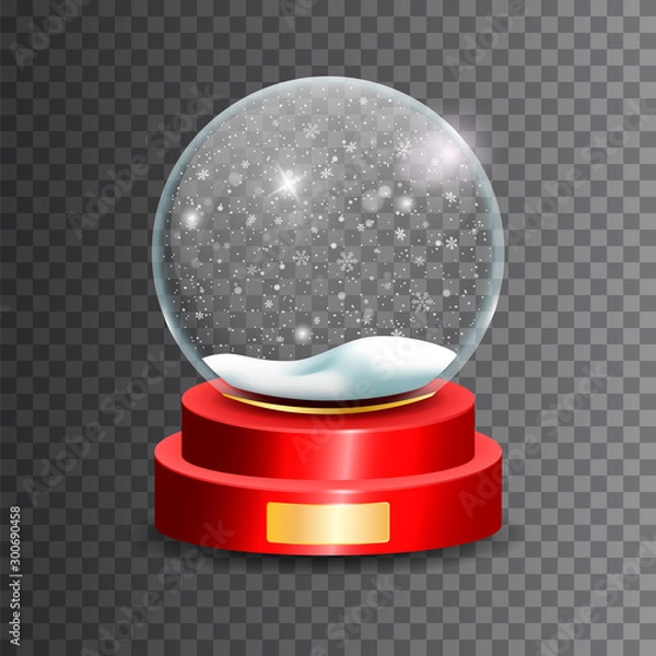 Obraz Christmas snow globe