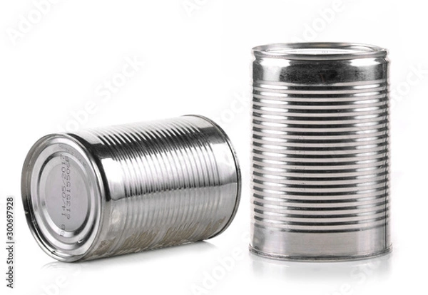 Fototapeta Canned food isolated on white