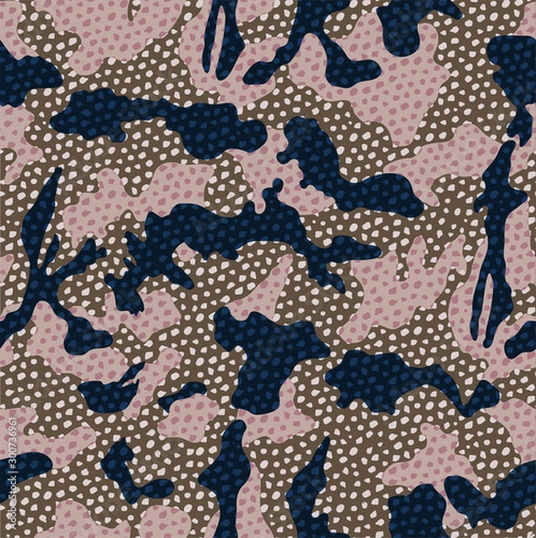 Obraz Seamless speckled camouflage repeat pattern