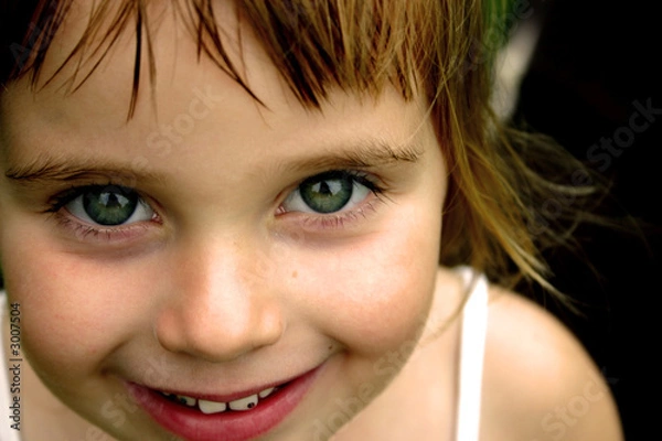 Obraz śmiejący się anioł