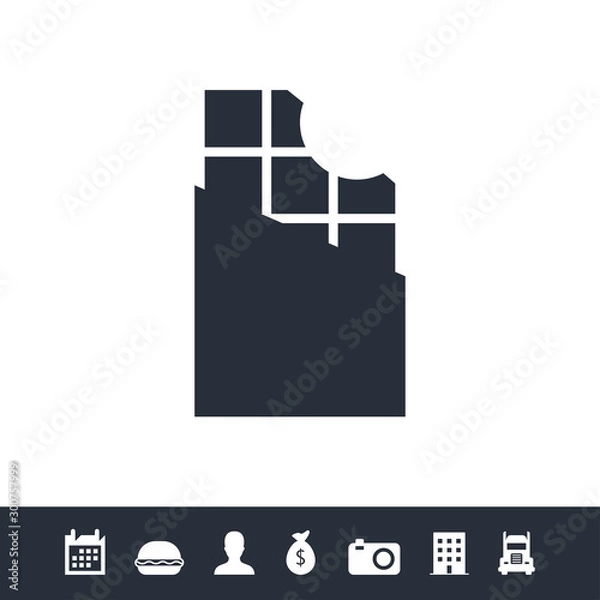 Obraz Chocolate icon illustration isolated vector sign symbol